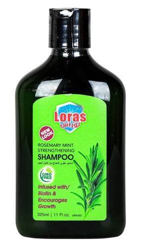 Ihsaan Kw - Loras Mint Fortifying Shampoo with Rosemary - LOras Strengthening Shampoo with Mint & Rosemary 
 This strengthening shampoo instantly nourishes and cleanses dry, weak, brittle hair and itchy scalp. Our Rosemary & Mint Strengthening Shampoo is formulated to gently cleanse while providing essential nutrients and intense hydration for effortless smoothness.