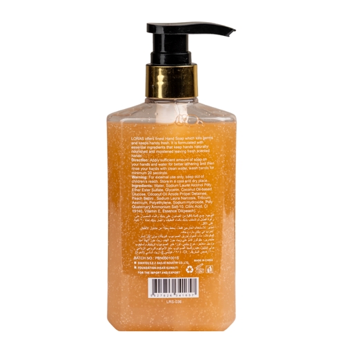 Liquid hand soap, deep cleaning, peach scent