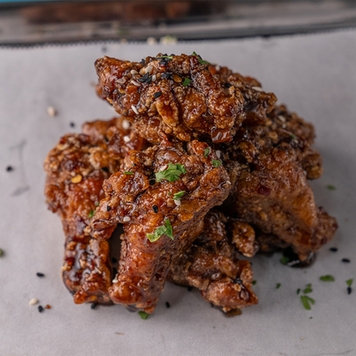 Korean Chicken - Chicken wings with special korean sauce.