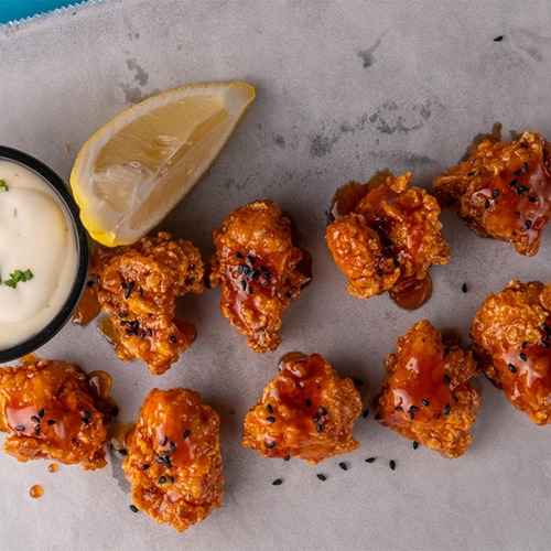 Chicken Buffalo - Fried chicken with buffalo sauce.