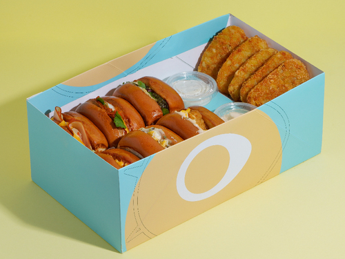 Gathering Box 9 Sandwich - Gathering box 9 sandwich from your choice with 5 Pieses hashbrown