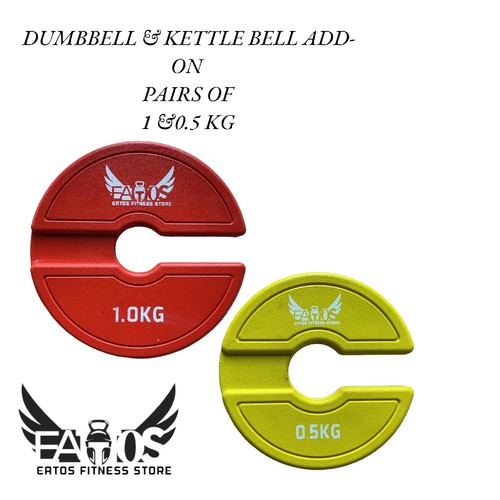 DUMBBELL & KETTLE BELL ADD-ON

PAIRS OF 1 &0.5 KG