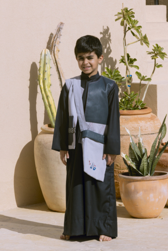 GREY BOY VEST - The Navy leather will be plain with no strippes