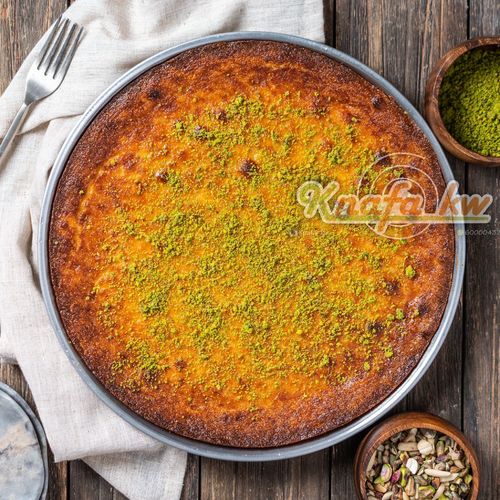 Basbousa with cream for 8 people - Basbousa with cream