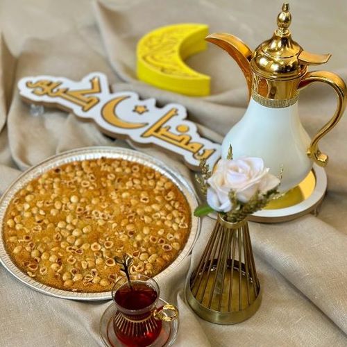 بندقيه مثلثة - كنافة مع البندق لشخص واحد