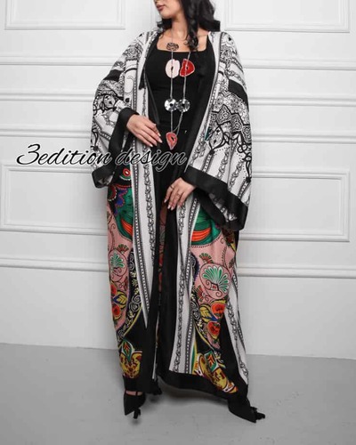 Bisht 6 - fabric Cotton 80%Polyester 20% 
Width is approximately 34 inches
The length is approximately 54 inches