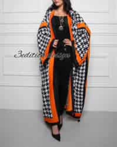 Bisht 19 - fabric Cotton 80%Polyester 20% Width is approximately 34 inches
The length is approximately 54 inches