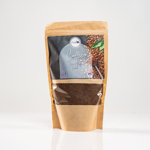 Coffee Scrub - It contains natural coffee powder and brown sugar, all so it is enriched with avocado oil and sweet almond oil