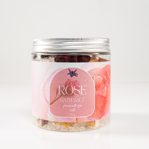 Bletilla  - Rose Bath Salt - Bath salt It contains Mediterranean sea salt, essential oil It contains vitamins and minerals that help cleanse the skin, get rid of toxins and stimulate blood circulation.