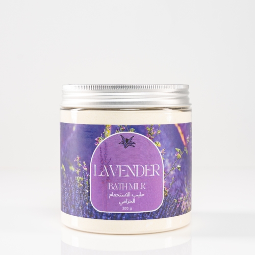 Bletilla  - Lavender Bath Milk - Bath milk It contains milk powder and goat's milk Leaves the complexion soft and supple, prevents dryness, regenerates skin cells, and improves the appearance of the skin and complexion