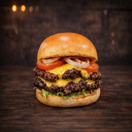 Homemade Smash Burger Double