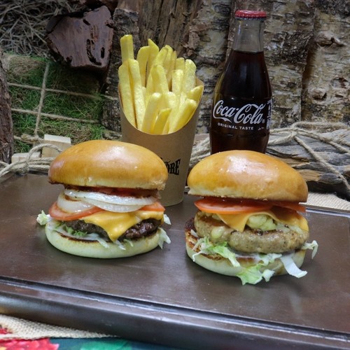 Alpha Meal - Your Choice of Two Smoked Burger with Fries and Drink