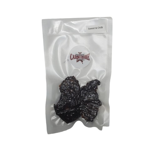 Jerky Tenderloin Sweet & Chilli - No preservatives, approximately 50g premium cuts