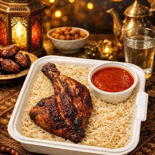 وجبة إفطار - بمناسبة شهر رمضان المبارك 🌙متوفر وجبة إفطار صائم🍗 ربع دجاجة🍚 أرز🥣 صلصةالسعر: 1 دينار فقط للوجبةيتم توزيع الوجبات على المحتاجينأقل عدد للطلب: 5 وجباتجزاكم الله خيرًا وكتب أجركم 🤍