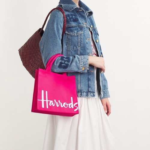 small shoper bag from harrods ( pink )