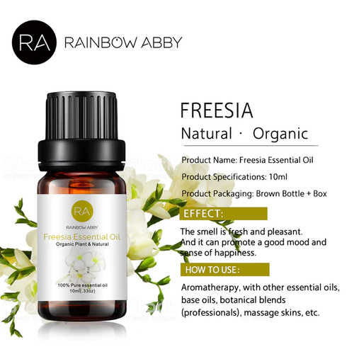 Organic Freesia Essential Oil - Perfumery Note: Top Aromatic Description: sweet ,floral,fresh , citrus. Blends With: Lilac, Rose, Patchouli, Jasmine, Chamomile, Vebana, Neroli, Lavender Group: flowers