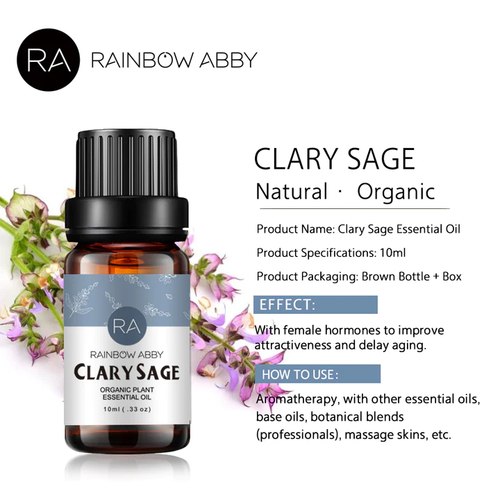 Organic Clary Sage Essential Oil - Perfumery Note: Middle Aromatic Description: Woody, herbal, floral Blends With: Citrus, herby, minty and woodsy oils. Group: Herbyhas sedative abilities that induce feelings of relaxation, clarity, and calmness while alleviating dizziness, anxiety, and irritability.