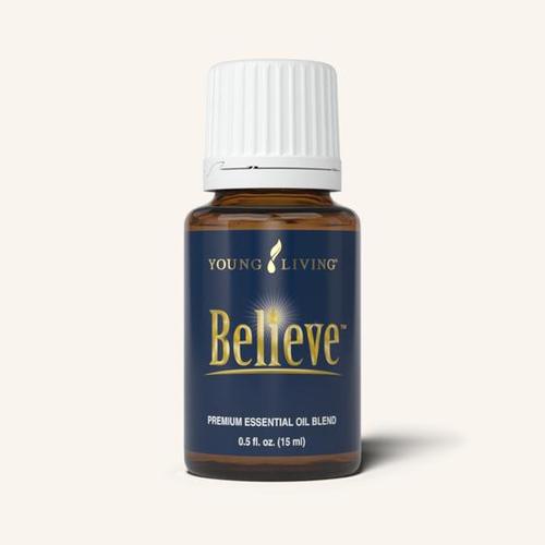 Believe Blend - a combination of Idaho Grand Fir, Coriander, Bergamot, Frankincense, Idaho Blue Spruce, Ylang Ylang, and Geranium that may encourage feelings , inner strength, and vitality when used aromatically or applied topically during times of self-reflection and self-belief.FEATURES & BENEFITS Has a woodsy, refreshing, slightly floral aroma Has a spiritually grounding and calming aroma May encourage feelings of faith, strength, and vitality