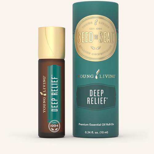 Deep Relief Roll-On - One of Young Living's most popular blends. It features penetrating essentials oils, including Peppermint, Wintergreen, and Copaiba, and is your perfect companion to soothe fatigued muscles after physical activity.
  KEY CONSTITUENTSMenthol, Limonene, Eugenol, Beta caryophyllene, Methyl salicylate   FEATURES & BENEFITSHas a refreshing and stimulating aroma Cooling to fatigued muscles after physical activity Provides a soothing, cooling sensation when applied to shoulders, neck, and scalp