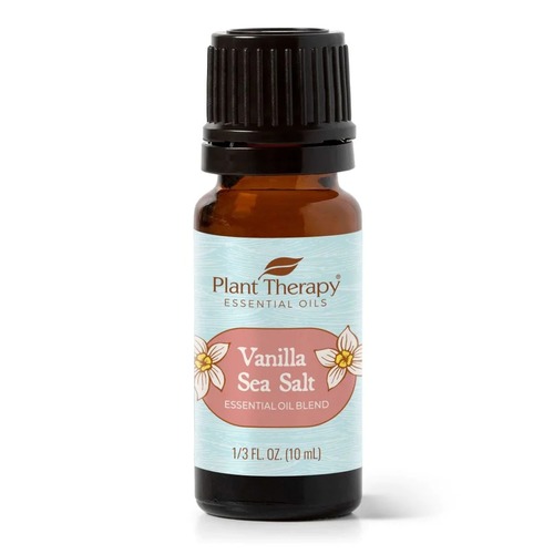 Vanilla Sea Salt Blend - Encourages positive thinking Promotes a relaxed state of mind Romantic, mood-boosting aromaWith its romantic blend of candied sea salt and driftwood notes, our Vanilla Sea Salt Blend is reminiscent of a quiet coastal vacation. Sweet Vanilla mingles with woodsy Himalayan Cedarwood to provide a delicate balance of playfulness and relaxation. Bright citrus from Lime and Orange, paired with herbal Eucalyptus and creamy Peru Balsam, round this blend out to evoke feelings of enjoying fresh, salty ocean air and delectable caramel candies.