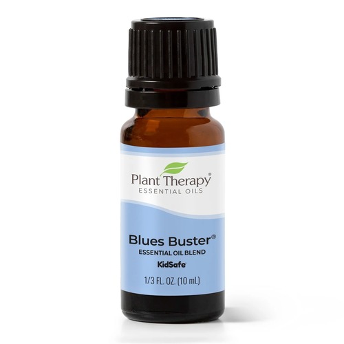 Blues Buster Blend - Helps ease emotional tension Encourages positive thinking Promotes a calm atmosphereSay bye-bye to those dreary blues! Start looking on the bright side with our Blues Buster Essential Oil Blend. This blend combines cheerful Tangerine, bright Pink Grapefruit, and the ever-so-soothing Bourbon Geranium to help increase your overall emotional well-being. When stress or emotional situations have you feeling down, reach for Blues Buster to help improve your mood. Plus, its green, citrus aroma can help uplift your overall atmosphere. Whether you diffuse or dilute into body care, this blend is amazing to take in all forms.