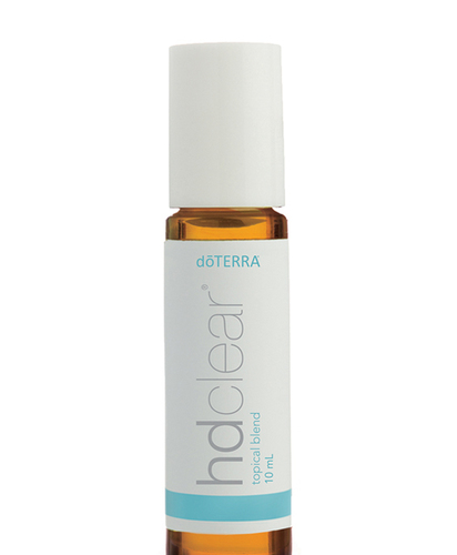 HD Clear® Oil  Topical Blend - Can be used topicallyCan be used with no dilution (neat)Description HD Clear Topical Blend is an important part of the HD Clear system. Formulated with Black Cumin Seed Oil and CPTG® essential oils, this potent formula can be applied to targeted areas on the face and body. The essential oils in HD Clear are not only used for their well-known benefits, they are also soluble through lipids in the skin, allowing for perfect absorption and effectiveness. HD Clear Topical Blend promotes a clear, smooth complexion for skin of all ages. UsesApply to imperfections on skin. Use at night to wake up with clearer-looking skin in the morning. Roll onto skin blemishes during teenage years.Directions For UseTopical use: Apply a thin layer to targeted areas on the skin, or use as a spot treatment. Dilute with a carrier oil to minimize any skin sensitivity. See additional precautions below.CautionsPossible skin sensitivity. Keep out of reach of children. If you are pregnant, nursing, or under a doctor’s care, consult your physician. Avoid contact with eyes, inner ears, and sensitive areas.Primary BenefitsPromotes a clear, smooth complexion Cleanses and hydrates skin Targets breakouts and blemishesIngredientsBlack Cumin Seed Oil, Ho Wood Leaf, Melaleuca Leaf, Litsea Berry, Eucalyptus Leaf, GeraniumAromatic DescriptionWoody, sweet, herbaceous