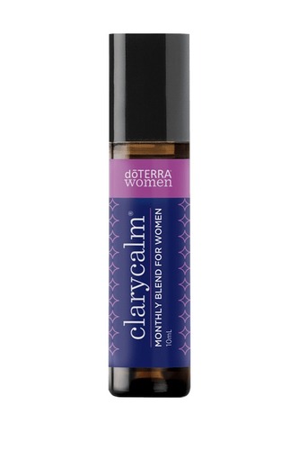 ClaryCalm® Oil  Monthly Blend for Women - Can be used aromaticallyCan be used topicallyCan be used with no dilution (neat)
Description ClaryCalm is a natural way to balance and regain composure. The blend’s calming aroma helps you center when life derails your day. ClaryCalm is a proprietary blend of essential oils specifically chosen for women. ClaryCalm comes in a convenient roll-on bottle making it easy to use anytime. When you feel flushed or warm, apply it to the back of your neck for a cooling, soothing effect. Use ClaryCalm on the lower abdomen and apply a warm compress or heating pad to help nurture and comfort your body. Relax, unwind and take time for yourself. UsesApply to abdomen during a soothing and calming massage. Rub on the back of your neck, on your temples, or the bottom of your feet for a relaxing aroma. Roll on lower abdomen and use with a heating pad as part of a self care ritual.Directions For UseTopical use: Apply topically to the back of the neck, on temples, or abdomen as needed. Dilute with a carrier oil to minimize any skin sensitivity. See additional precautions below.CautionsPossible skin sensitivity. Keep out of reach of children. If you are pregnant, nursing, or under a doctor’s care, consult your physician. Avoid contact with eyes, inner ears, and sensitive areas. Avoid sunlight or UV rays for at least 12 hours after applying product.Primary BenefitsProvides a floral, feminine aroma Offers a cooling and soothing sensationIngredientsClary Sage, Lavender, Bergamot, Roman Chamomile, Ylang Ylang, Cedarwood, Geranium, Fennel, Carrot Seed, Palmarosa, VitexAromatic DescriptionFloral, herbal, coniferous