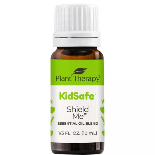 Shield Me KidSafe - Naturally repels outdoor annoyances Refreshing citronella scent Great for camping & outdoor get togethersNothing beats the great outdoors until you are surrounded by pesky, unwanted visitors that can leave the skin itchy and the plans ruined. At Plant Therapy we want you and your little ones to enjoy your outdoor excursions without the worry. Shield Me was created with your whole family in mind using the 100% pure, undiluted essential oils of Citronella, Pink Grapefruit, Bourbon Geranium, Rosalina, and Patchouli. These essential oils together can help create a natural, effective barrier that will shield you and your child from nature's outdoor annoyances. Take Shield Me on all of your family's outdoor excursions to enjoy the day without the unwanted visitors!