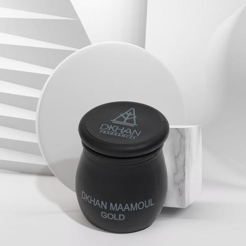 Dkhan Fragrances - MAAMOUL DKHAN GOLD - MAMOULE GOLD  OUD ، AMBER ،  SAFFRON  
Size : 18 GM