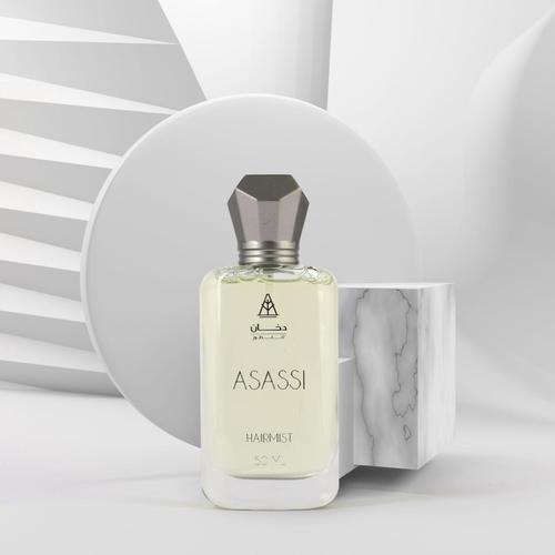 Dkhan Fragrances - ASASSI hairmist - spray - HAIR MIST ASASSI Top Note:  PEAR  
Mid Note: ORANGE Base Note: PATCHOULI 
Size : 50 ml