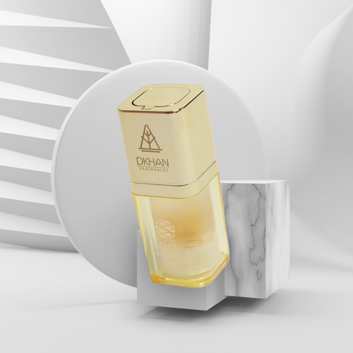 Dkhan Fragrances - GOLDEN KHAMRIA - Ingredients of Gold KHAMRIA Pineapple, red berries, musk Lily of the valley, vanilla, bamboo wood Musk, white flowers, balsam 15 gm