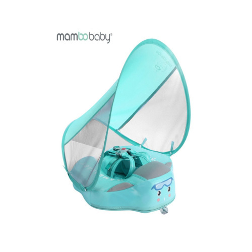 MamboBaby Chest Float 5A with Canopy - Water Proof- ( 3 months - 2 Years ) - Green - Mambo Baby float - Air Free , No leakage - Comes with Canopy to protect from Sun heat & UV light. . Has safety belt , used in two methods ( Back & front ). Canopy is detachable. Made our of pearl foam material ( Patented ) and water proof cover.
Best used from 3 months up to 2 years. 

Note: difference in price due to the float not coming with a tail but only canopy . Tail is used as a leg rest for the baby to lay down as a bed and prevent any possible flipping. Hence the price is 38 KD.