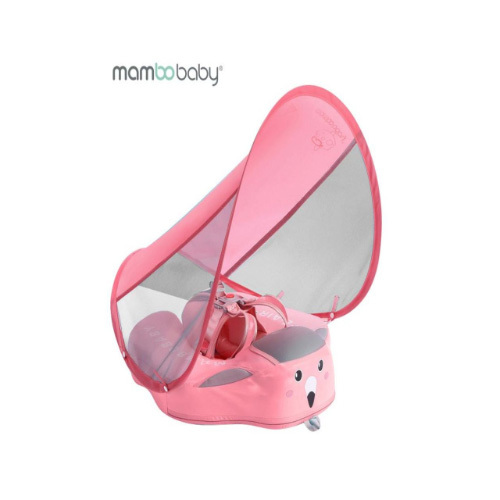 MamboBaby Chest Float 5A Pro with Canopy - water proof - ( 3 months - 2 Years ) - Pink - Mambo Baby float - Air Free , No leakage - Comes with Canopy to protect from Sun heat & UV light. . Has safety belt , used in two methods ( Back & front ). Canopy is detachable. Made our of pearl foam material ( Patented ) and water proof cover.
Best used from 3 months up to 2 years. 

Note: difference in price due to the float not coming with a tail but only canopy . Tail is used as a leg rest for the baby to lay down as a bed and prevent any possible flipping. Hence the price is 38 KD.