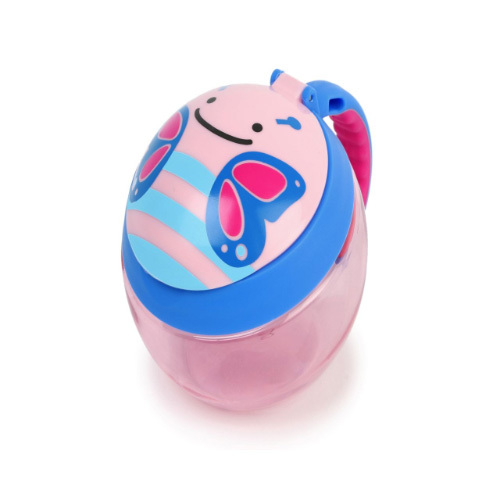 Skip Hop Zoo Snack Cup - Butterfly - Features: - Snap top lid keeps snacks fresh - No-spill flexible opening keeps snacks contained - Easy-grip/ no-slip handle - Clear body to see when refill is needed - Hole in handle for tethering to stroller or bag Specifications: - Usage: from 12 months - Product dimensions: 13 x 10 x 9 cm