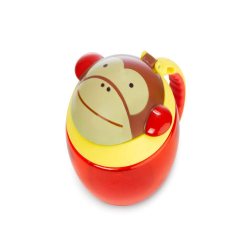 Skip Hop Zoo Snack Cup - Monkey - Features: - Snap top lid keeps snacks fresh - No-spill flexible opening keeps snacks contained - Easy-grip/ no-slip handle - Clear body to see when refill is needed - Hole in handle for tethering to stroller or bag Specifications: - Usage: from 12 months - Product dimensions: 13 x 10 x 9 cm