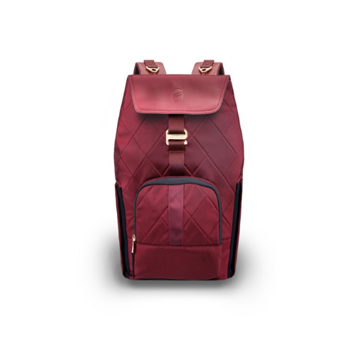 Jojo Plus LE - Burgendy - This Limited Edition Jojo Plus features our signature, patented, and integrated changing station that folds out in seconds letting you change the baby anytime, anywhere. Those ‘electric’ new colors, Royal and Burgundy, are made from recycled nylon twill that shimmers before your eyes. Its classic backpack design is built for work, travel, and pretty much anything else you can think of that may or may not include a diaper change. And our bags are made using recycled materials so they’re the perfect combination of function, style, and sustainability.