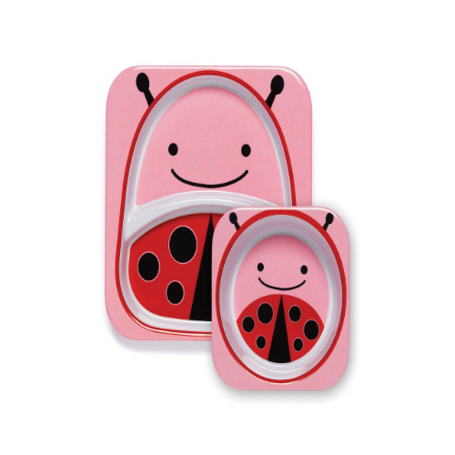 Skip Hop - Zoo Tableware Set - Lady Bug - Little ones will love having their very own plate, bowl and cup featuring their favorite Zoo character! Bright colors and whimsical faces make mealtime fun. Our Zoo Tableware is made of durable melamine and dishwasher-safe. The collection is perfect for mixing and matching.