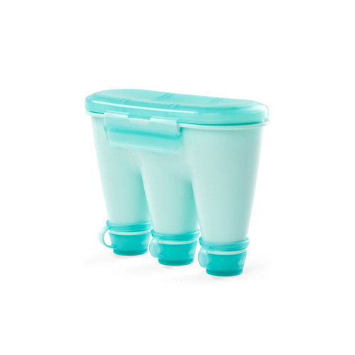 Skip Hop -Formula Dispenser - Blue - Great for feeding baby on-the-go, our formula dispenser features three separate compartments that hold up to 4 scoops of powdered formula (enough for up to three 9 oz. bottles). The mess-free design includes secure caps, while the funnel shape makes it easy to dispense formula right into your bottle.