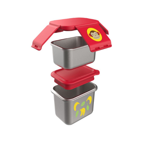 Skip Hop Zoo Stainless Steel Lunch Kit - Monkey