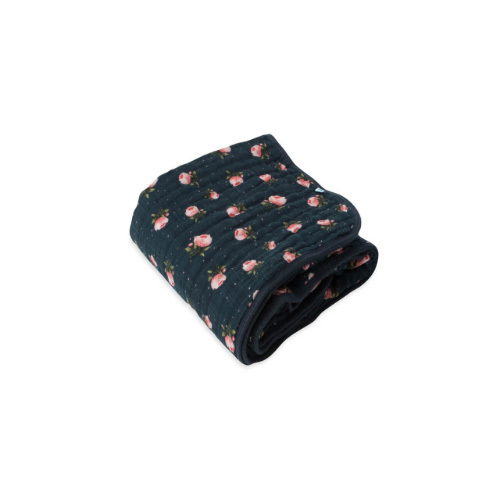 Little Unicorn - Cotton Muslin Quilt - Midnight Rose