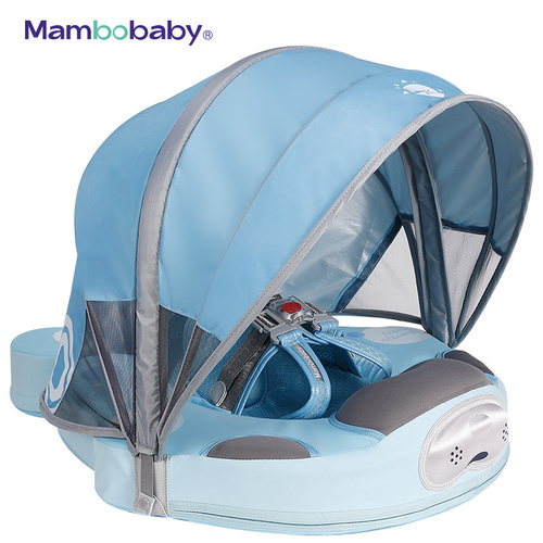 MamboBaby Seal Chest Float - ( 3 months - 4 years ) - Blue - Mambo Baby float - Air Free , No leakage - Comes with Canopy to protect from Sun heat & UV light. It also comes with Tail for more balance , prevents flipping and can be used as leg rest to keep baby in sleeping position when needed, protection 360 degrees. Has safety belt , used in three methods ( Back & front & standing ). Canopy & tail are detachable.
Made out of pear-foam material ( Patented ) and water proof cover. Best used from 3 months up to 4 years. 
Note: different in price due to using the float up to 3-4 years depending on the weight and it can be used in three methods instead of only two methods, hence the price is 48 KD.