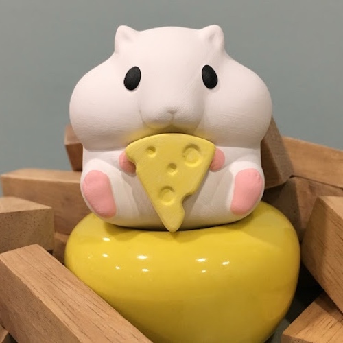 Mini Hamster Ceramic Diffuser- Cheese