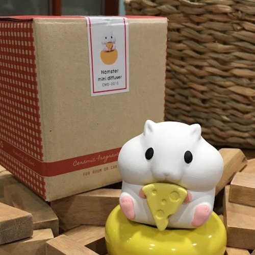 Mini Hamster Ceramic Diffuser- Cheese