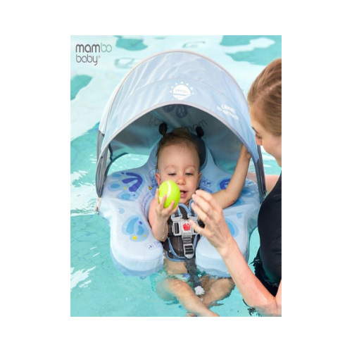 Mambo Baby Chest Float with Canopy & Tail - Butterfly ( 3 months - 2 yrs) - Blue