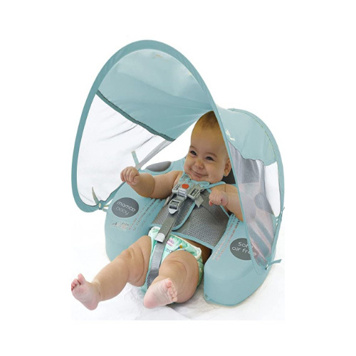 Mambo Baby Chest Float Canopy & tail ( water Proof ) - Beetle ( 3 months - 2 yrs) - Blue