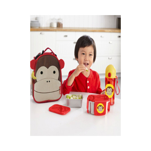 Skip Hop Zoo Stainless Steel Lunch Kit - Monkey