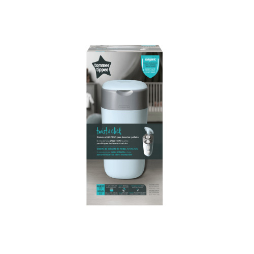 Tommee Tippee Twist & Click, Advanced Nappy Disposal Bin Sangenic Tec - Green