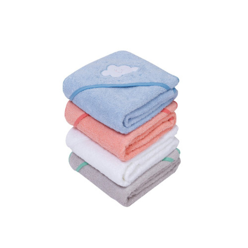 Clevamama - Cotton Apron Baby Bath Towel - Coral