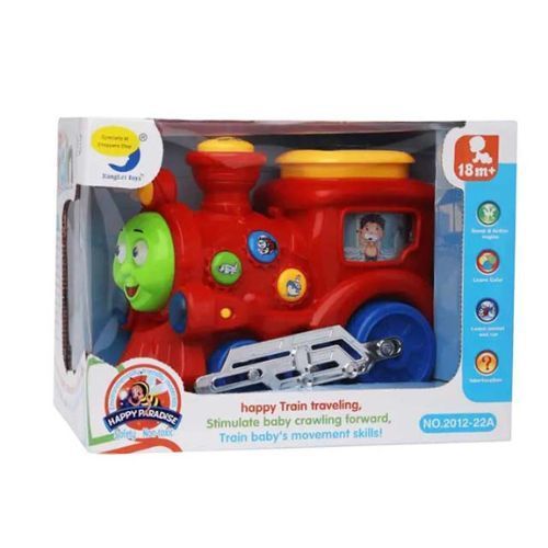 2012-22A/Happy Train - Includes lights and music Features learning mode - learning colors and animals  For children above +3 years