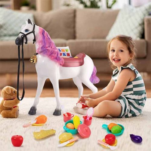 608/Horse - Horse Realistic Sounds and Light, Fruits, Vegetables, Kitchen Recommended age +3 years.